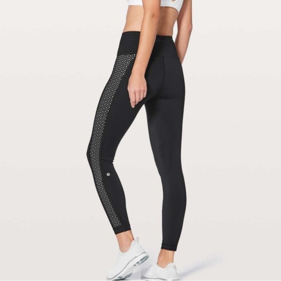 Lululemon Colour Me Quick 7/8 Tight 25" Nulux Black / White - Picture 2 of 10